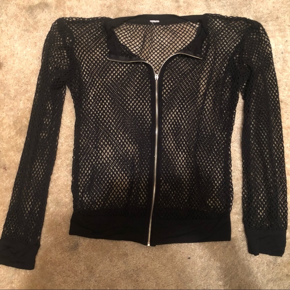 Black fish net jacket - Picture 2 of 4